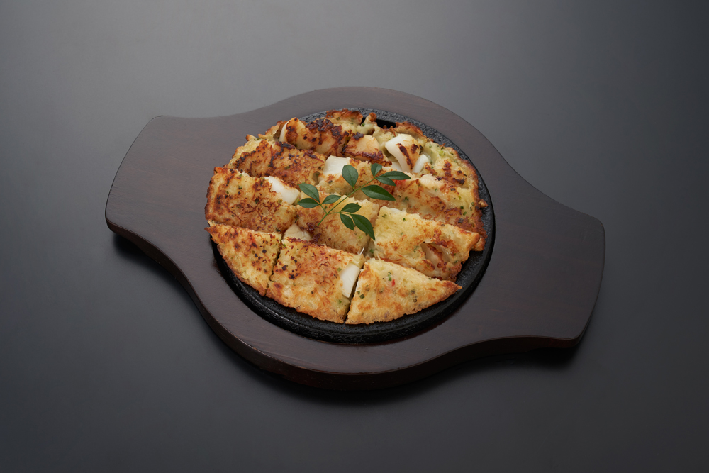 Stone-grilled Korean pancakes